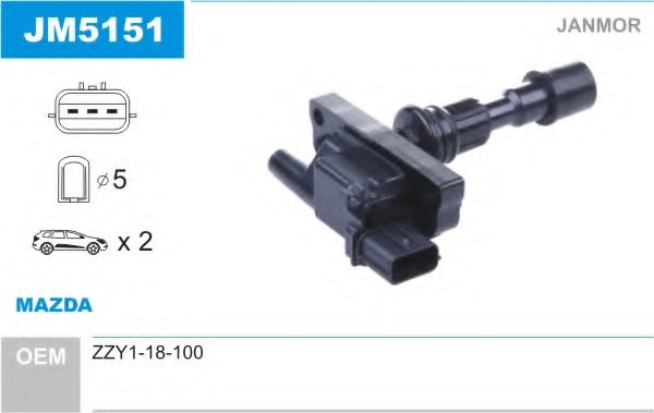 JANMOR JM5151 Ignition Coil